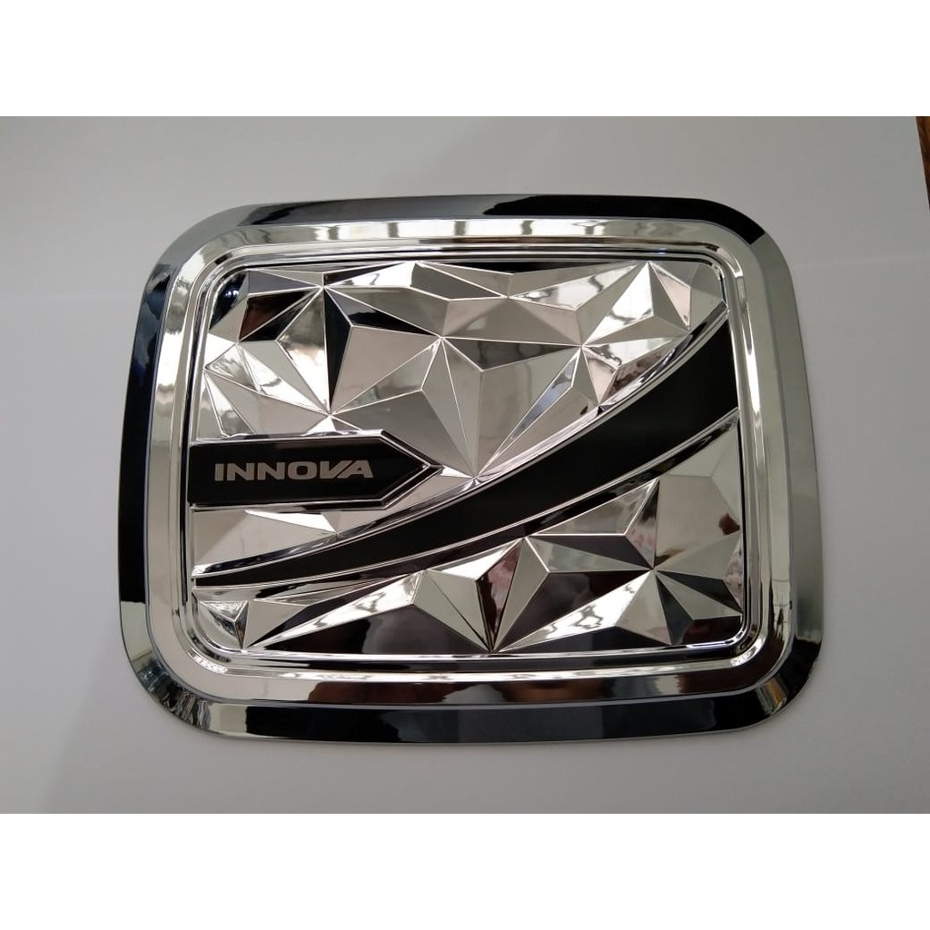 Tank Cover Tutup Bensin Innova Old 2004 - 2015 Diamond Chrome