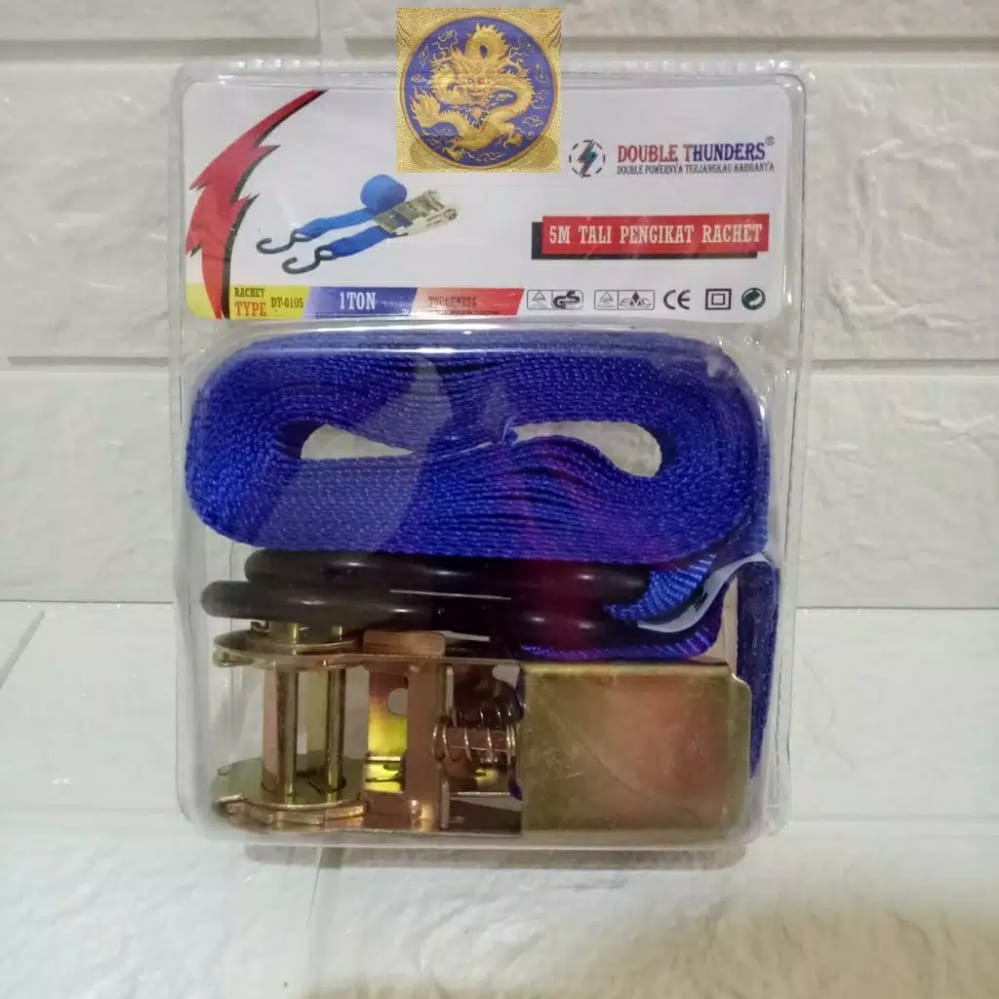 Tali Ratchet Benz Tie Down / Tali Pengikat Barang Strap Set 5m