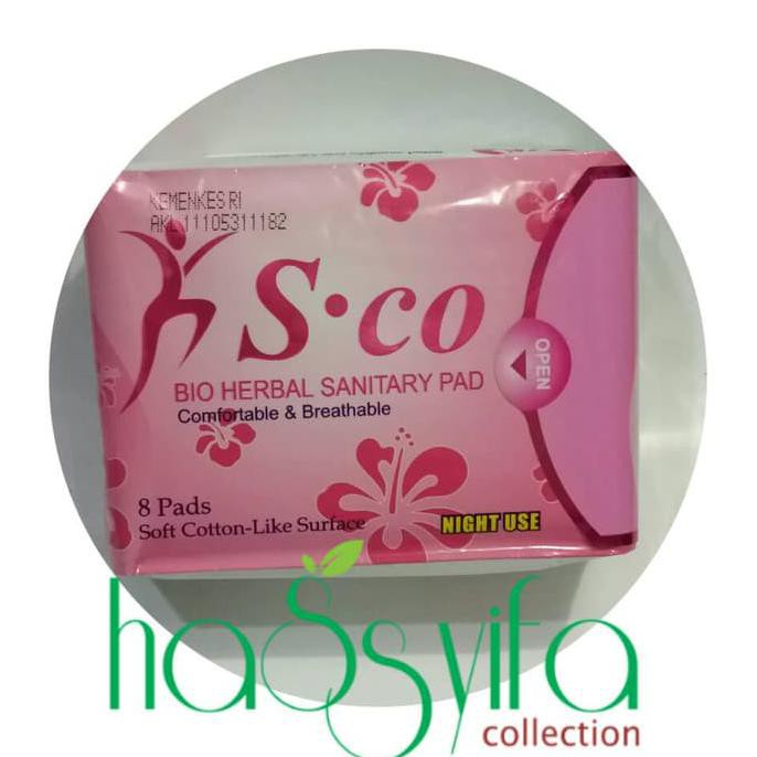 Termurah Pembalut Herbal Sco Merah Night Use