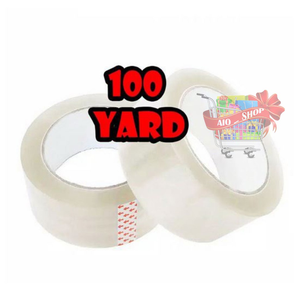 

AIO SHOP-Lakban Bening 100 Yard FULL 45mm Lakban Berkualitas Selotip Isolasi Solatip Lakban Packing Termurah