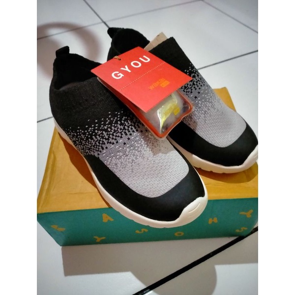 Sepatu Wakai Kids Gyou Hitam Original WAKAI KIDS NEW 100%