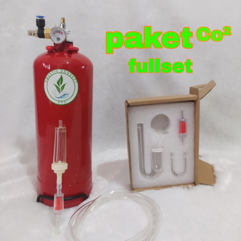 tabung co2 diy cisod 1kg aquascape + diffuser glass fullset