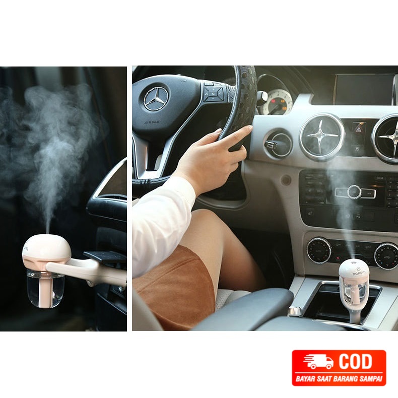 Pengharum Ruangan Aromaterapi Nanum Car Vehicle Air Humidifier Aromatherapy Oil Diffuser  HUMI ruang