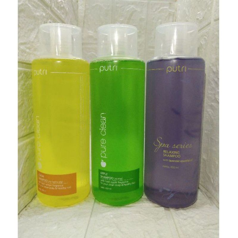 Putri Shampo Apel / Lemon / Lavender / Gingseng 200ml &amp; 450ml