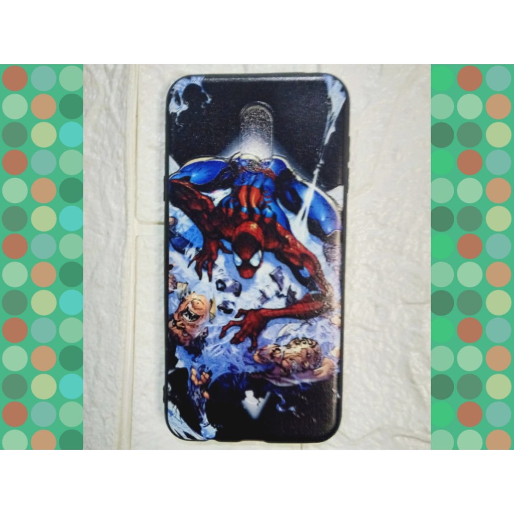 Case SAMSUNG GALAXY J7+ Motif Kartun Spiderman, Hulk, Bola Superbia