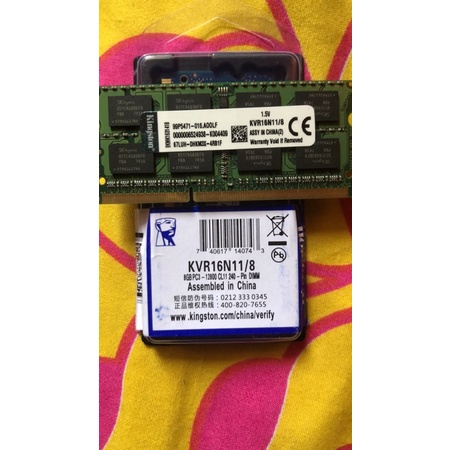 ram sodim 8gb ddr3 non L