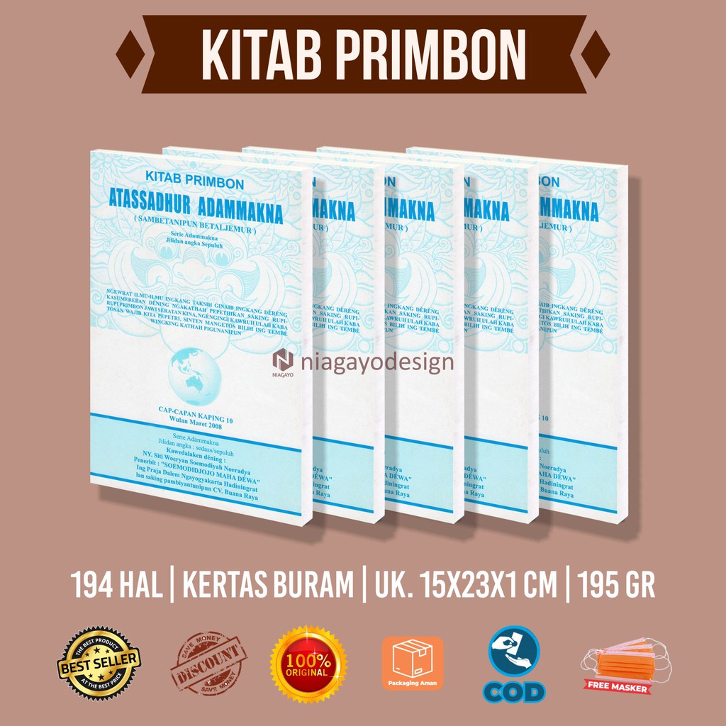 Buku Primbon Jawa : Kitab Primbon Atassadhur Adammakna