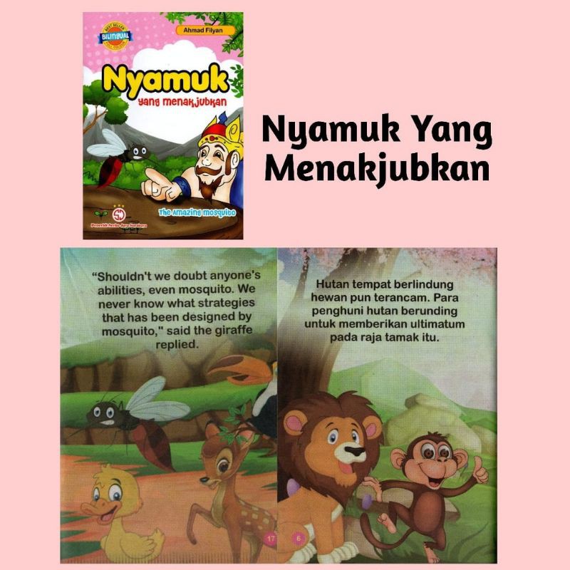 Buku Cerita Anak Fabel / Buku Cerita Anak Dongeng Binatang Best Seller Bilingual