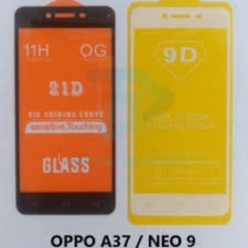 tempered glass kaca ful layar 10D HP Oppo A37/NEO 9/A39/A57/A71/A83/F1/F1S tampred glass kaca full l