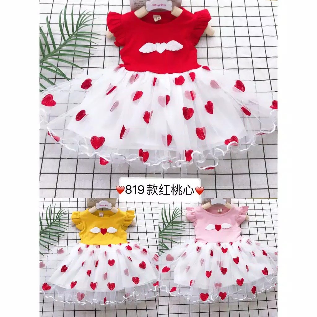 gos  C3 DRESS IMPORT WINGS FLY 819 EBV Baju Dress Anak Perempuan Import