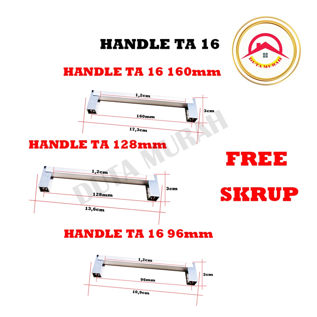 Tarikan Laci/Lemari TA 16 TA 24 TA 42 96 mm 1pcs/ Tarikan Handel Laci/Lemari Kwalitas Terjamin Bagus