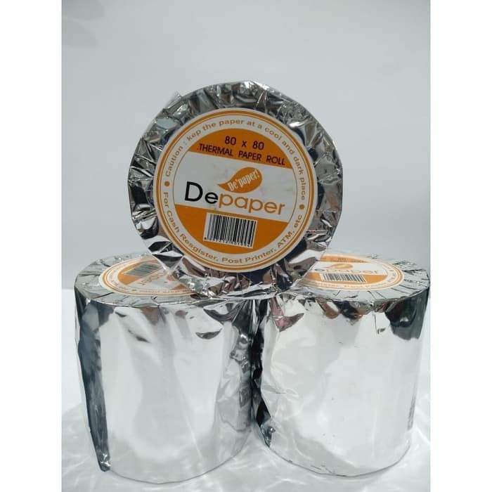 

Kertas Thermal Depaper 80x80 1ply