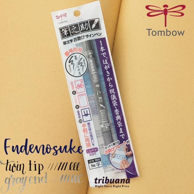 

[[COD]] Tombow Fudenosuke Brush Pen Twin Tip BOOM SALE Kode 57