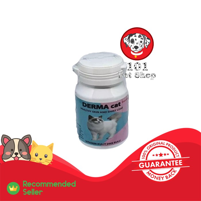 DERMA CAT - Vitamin Bulu &amp; Kulit Kucing Mengkilap Anti Rontok