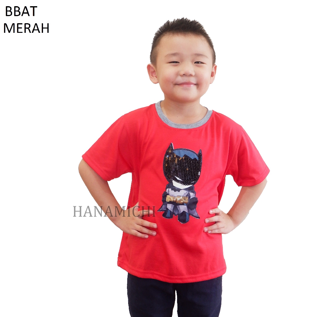 Hanamichi LED17A Baju Atasan Kaos LED Sablon Anak Cowok Hanamichi LED17A Baju Atasan Kaos LED Sablon Anak Cowok
