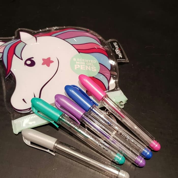 

Smiggle Scented Mini Gel Pen Pouch Unicorn 5pk / Smiggle Pen Unicorn