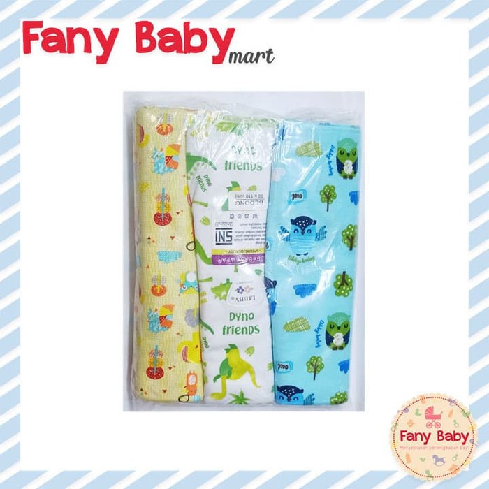 LIBBY BEDONG KAOS MOTIF ISI 3pcs UKURAN 110X90 - BOY (MOTIF RANDOM)