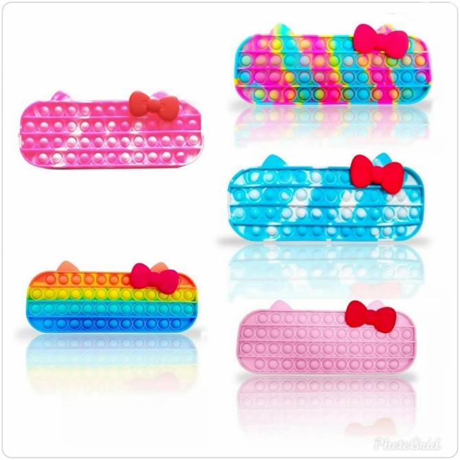 

Tempat Pencil Anak Pencil Case / Kotak Pensil Pop It Model Pita Import