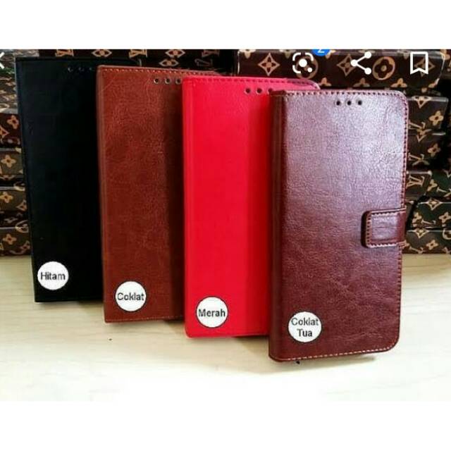 Case Oppo A71 Leather Fip Cover Wallet Case Kulit Casing Dompet