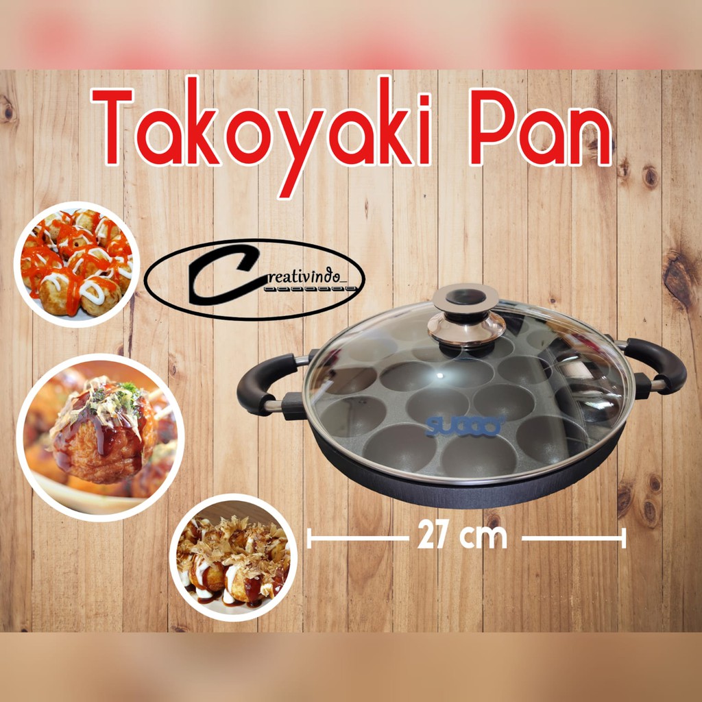 CETAKAN KUE TAKOYAKI - CETAKAN 19 LUBANG - TAKOYAKI PAN - ORIGINAL - CETAKAN 19 SUGGO - CETAKAN 19 LUBANG TAKOYAKI ANTI LENGKET