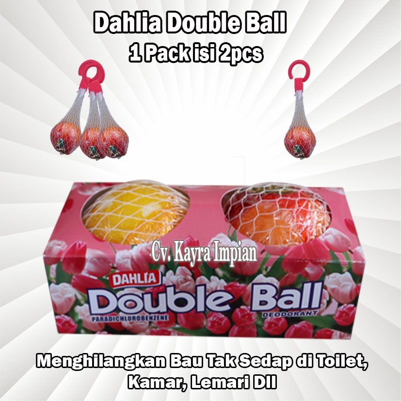 Dahlia Double Ball Kamper Bola Gantung Isi 2pcs K-272