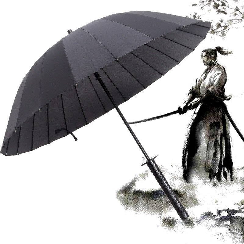 japanese creative sword samurai umbrella / payung ninja pedang samurai long handle windproof