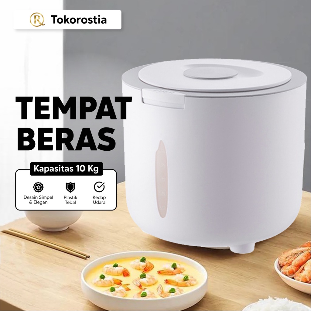 Tempat Beras Rice Dispenser Container Penyimpanan Beras 10KG N46