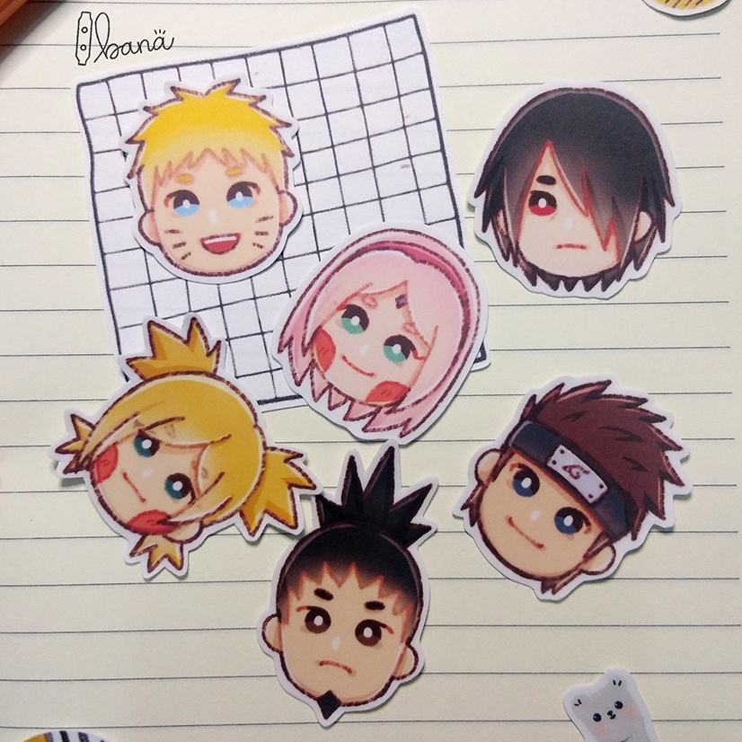 

Stiker Naruto Adult Ver. Stiker Anime Naruto Bullet Journal Stickers by Bana