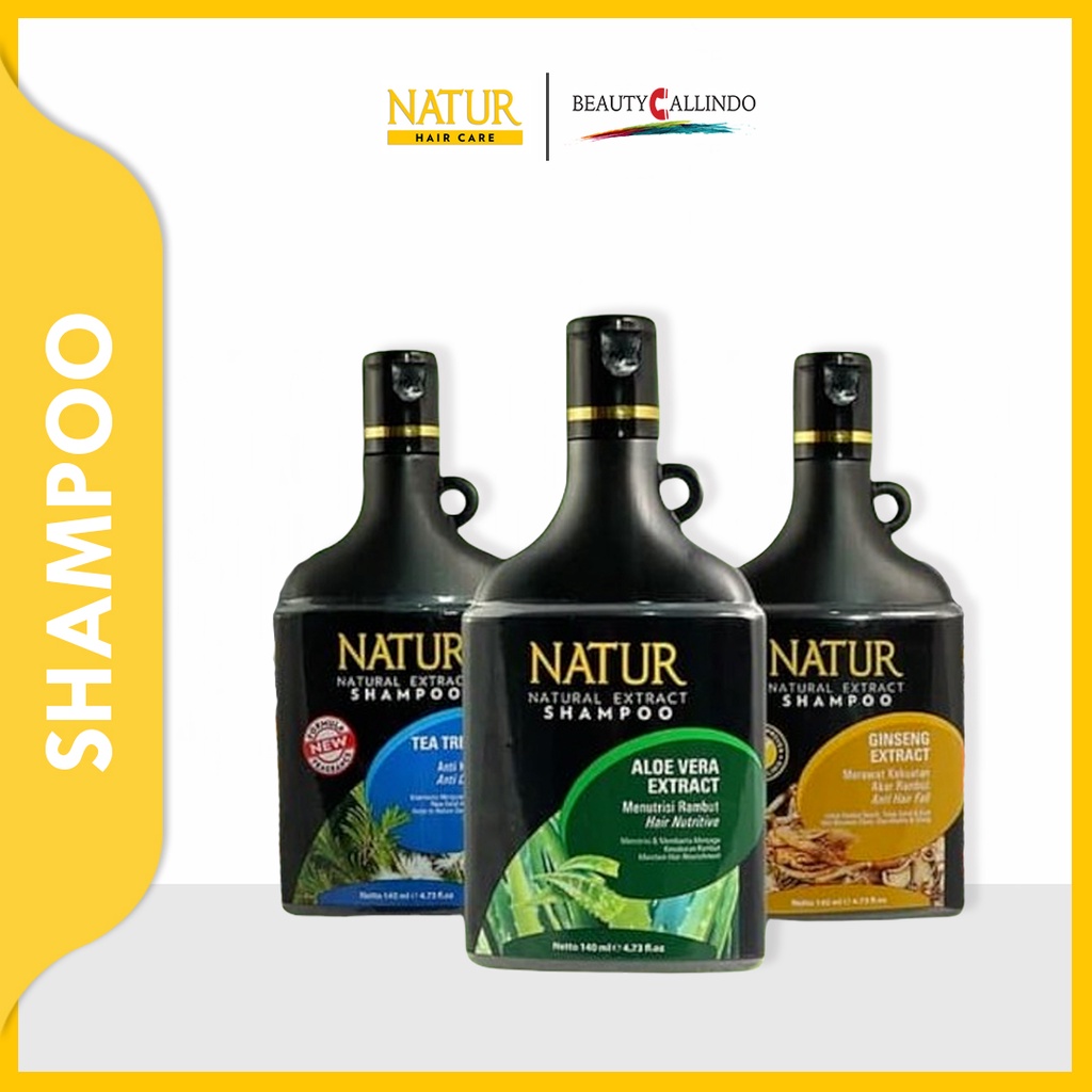 NATUR Hair Natural Extract Shampoo | Shampoo Herbal | Shampoo Olive | Ginseng