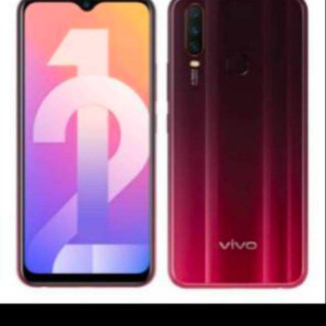 Hp Vivo Y12 Ram 3 64 Gb Barang Resmi Dan Original Warna Merah Dan Biru Shopee Indonesia