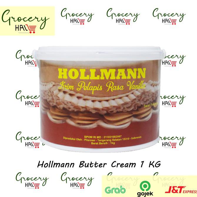 

HOLLMANN BUTTER CREAM 1 KG ( BUTTER CREAM SIAP PAKAI )