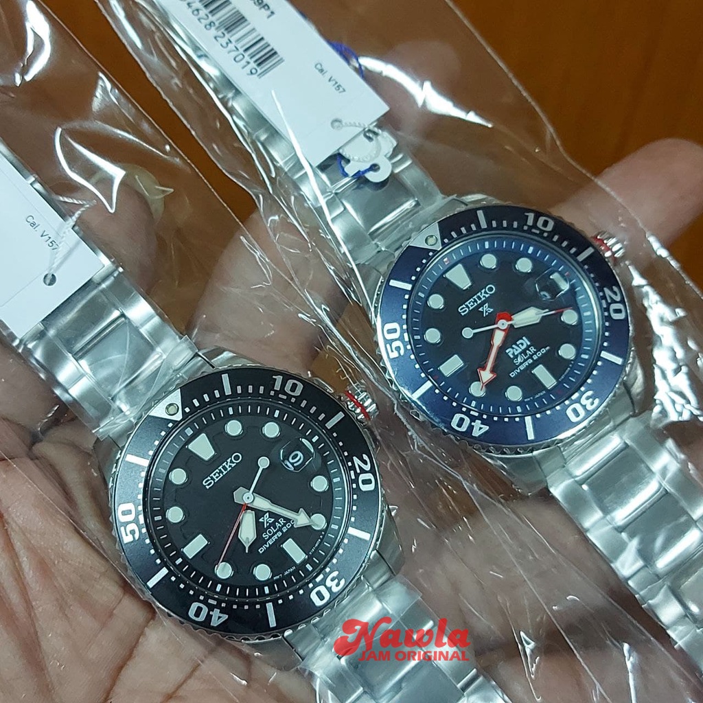 Seiko Prospex SNE551P1 Solar Diver Black - Jam Tangan Pria SNE551