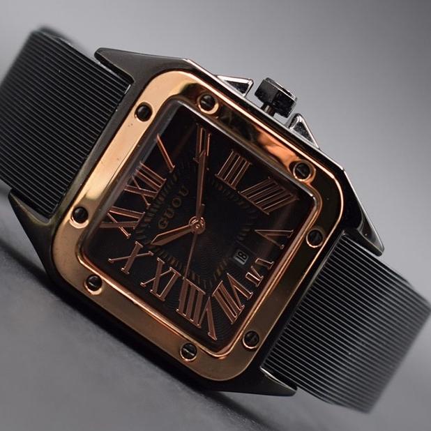 Serbuuuu.. 100%ORI GUOU【COD】2022 NEW  Jam tangan wanita Jam tahan air  Jam tangan sederhana jam tang