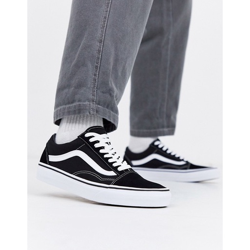 Gratis Ongkir Sepatu Vans Oldskool Black White Size 36-44 Premium Quality Made In China