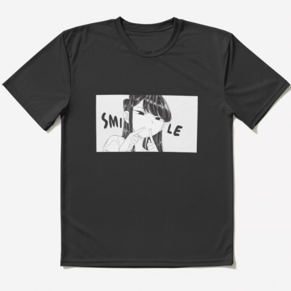 Tshirt Komi-San Smile Komyushou desu Anime Manga Premium Unisex