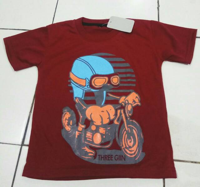 KAOS ANAK COWOK MURAH MOTOR CARCELL REALPIC kaos murah bisa dibayar ditempat COD