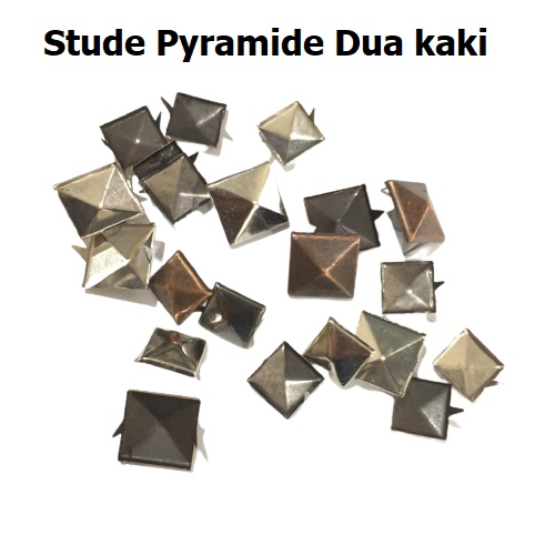 Spike-Stude Piramide Kaki 2 12-14 mm - Aksesori Tas-Sabuk-Jaket Harga/20pc