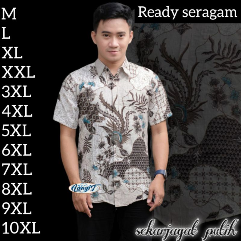 BATIK JUMBO BIG SIZE JUMBO M,L,XL,XXL,3XL,4XL,5XL,6XL,7XL,8XL,9XL,10XL,MURAH BATIK JUMBO COUPLE &quot;