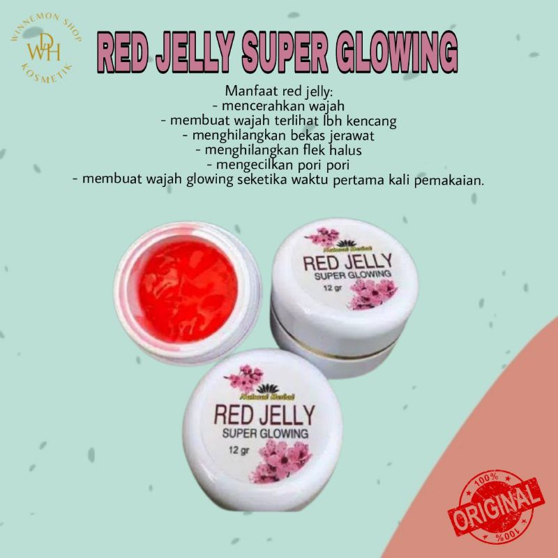 WS - 176 RED JELLY SUPER GLOWING PRODUK ORIGINAL NATURAL HERBAL