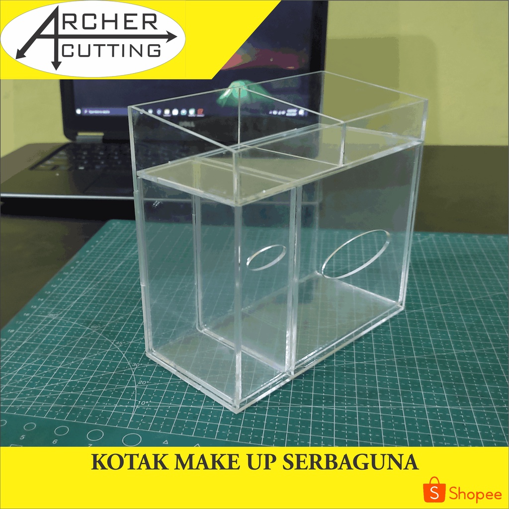 BOX TEMPAT MAKE UP AKRILIK SERBAGUNA