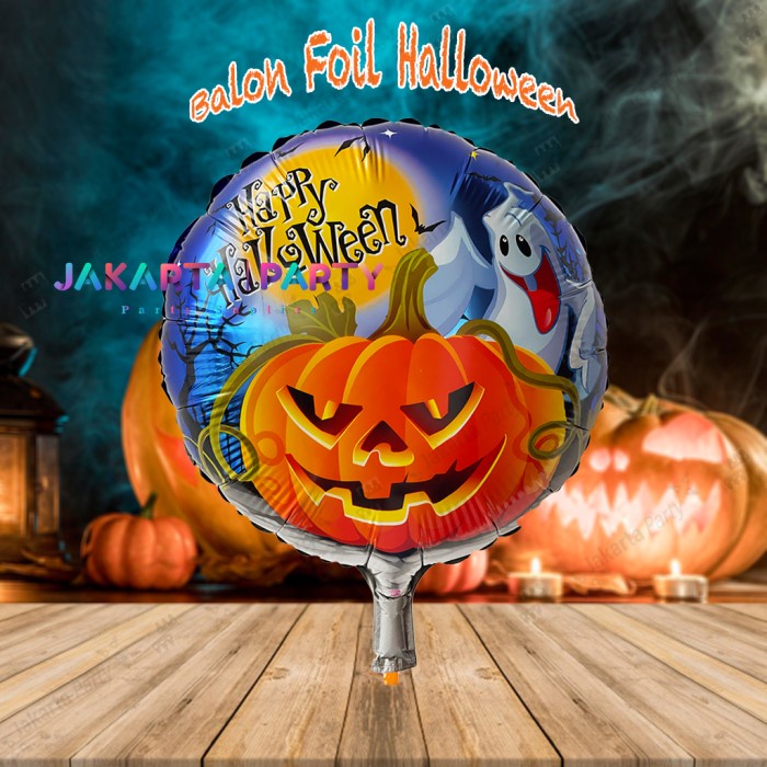 Balon Bulat halloween #4 / Balon karakter hallo ween / Balon Foil