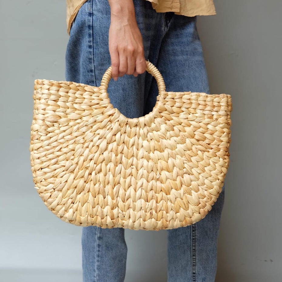 Tas Wanita / Tas Enceng Gondok / Tas Anyaman Piknik/ HandBag