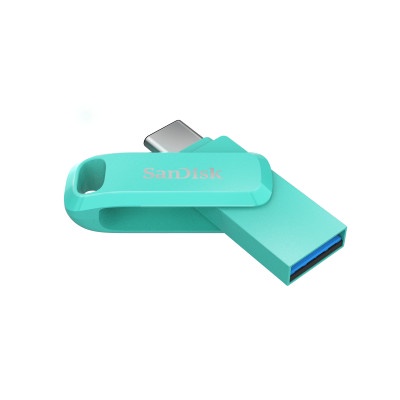 ORIGINAL SANDISK OTG TYPE C GO 64GB DUAL DRIVE FLASHDISK / USB 3.1 GREEN