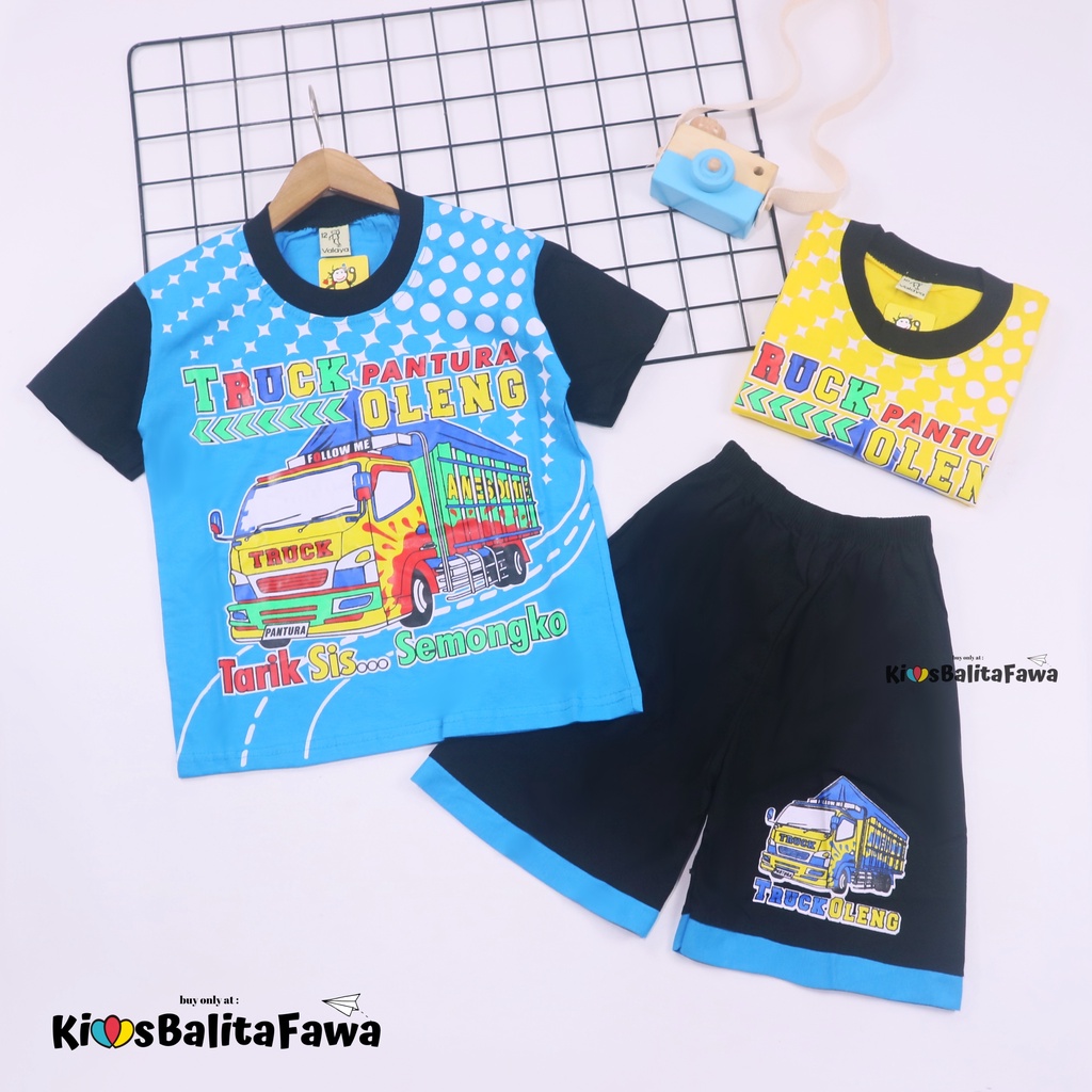 Set Cakka uk 9-10 Tahun / Murah Baju Anak Kaos Karakter Celana Lengan Pendek Laki Cowok Setelan