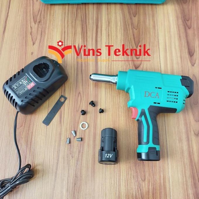 Cordless Blind Riveting Gun Adpm40E Dca Adpm 40 E Mesin Rivet Baterai Termurah