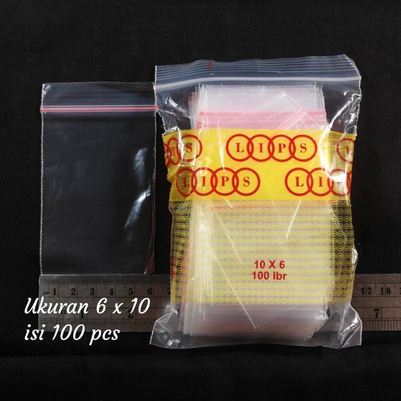 Plastik Klip 6x10 isi 100 lembar plastic ziplock plastik bening makanan saos