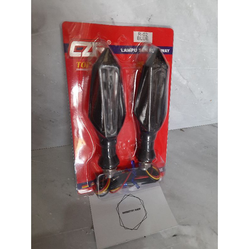 Lampu sein led motor universal  lampu sen honda / yamaha (Warna biru) lampu sen motor