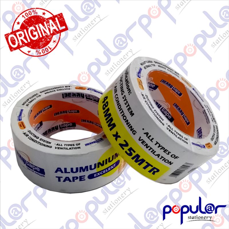 

Lakban Alumunium Tape Berry 2 Inch 48 mm x 25 meter