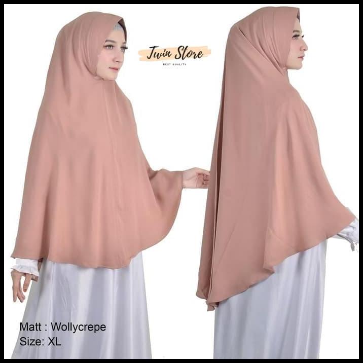 Hijab Khimar Wollycrepe By Tegar Hijab