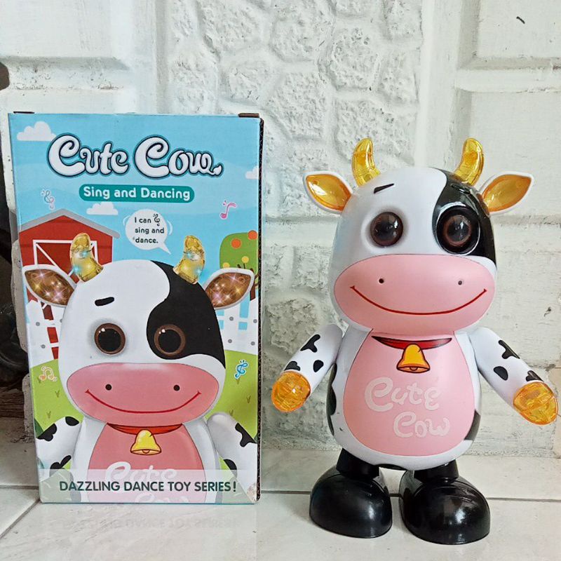 999 930 - Mainan Dancing Cow Sapi Joget Goyang Cute Cow Sing and Dancing Free Batterai